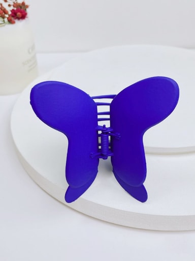 navy blue Alloy Enamel Vintage Butterfly  Jaw Hair Claw