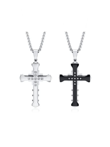 Stainless steel Cross Minimalist Long Strand Necklace