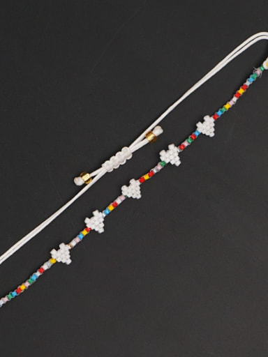 MI B200272A Miyuki Millet Bead Multi Color Heart Bohemia Handmade Beaded Bracelet
