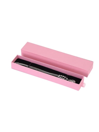 Pink Eco-Friendly Paper Pull Out Jewelry Box For Bracelets