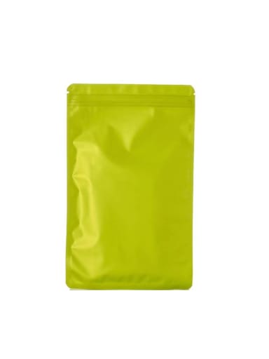 Green Single layer Flat Barrier Plastic  Pouches With 5 colors