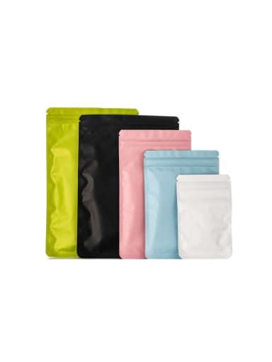 Single layer Flat Barrier Plastic  Pouches With 5 colors
