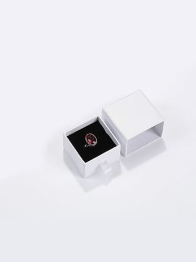Pearl White Eco-Friendly Paper Pull Out Jewelry Box For Rings, Small Earrings