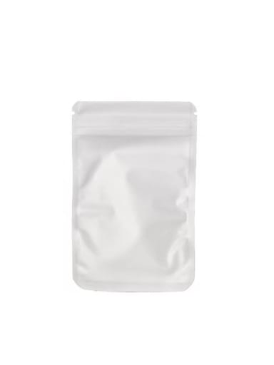 White Single layer Flat Barrier Plastic  Pouches With 5 colors