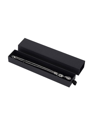 Black Eco-Friendly Paper Pull Out Jewelry Box For Bracelets