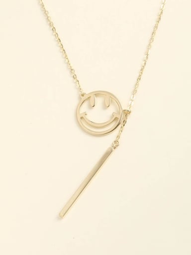 925 Sterling Silver Smiley Minimalist Choker Necklace