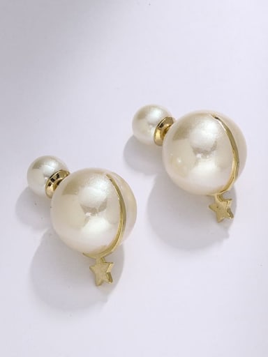 Brass Minimalist Stud Earring