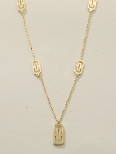 Gold 925 Sterling Silver Minimalist Long Strand Necklace