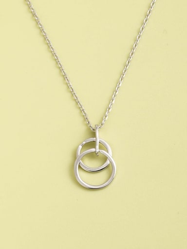 925 Sterling Silver Round Minimalist Necklace