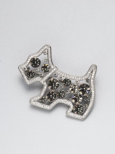 Brass Cubic Zirconia Multi Color Horse Minimalist Pins & Brooches