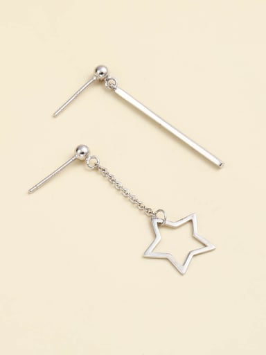 925 Sterling Silver Star Minimalist Drop Earring