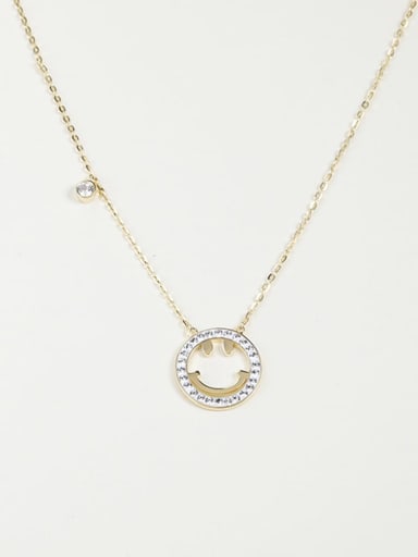 925 Sterling Silver Smiley Classic Long Strand Necklace