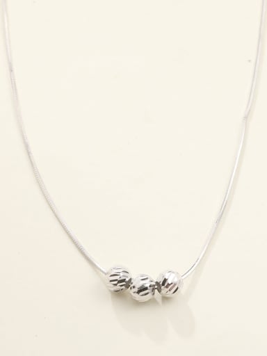 925 Sterling Silver Minimalist Long Strand Necklace