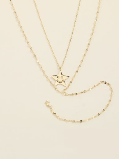 925 Sterling Silver Star Minimalist Multi Strand Necklace