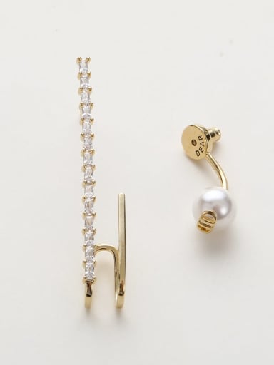 Brass Minimalist Drop Earring
