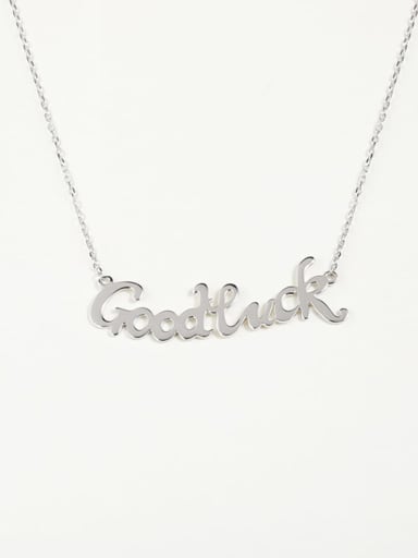 925 Sterling Silver Initials Necklace