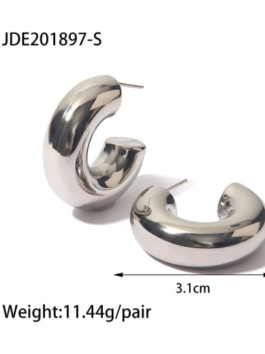  JDE201897-S Stainless steel Geometric Trend Stud Earring