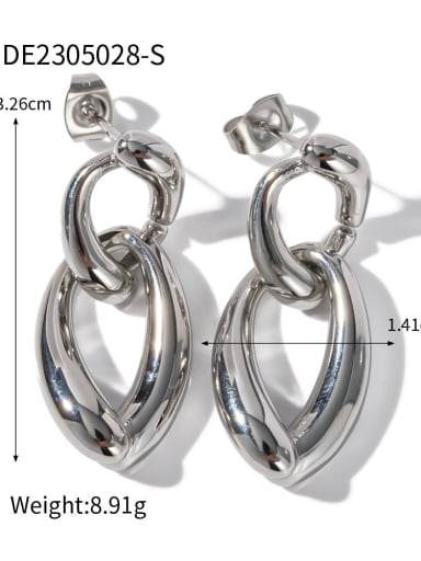 JDE2305028 S Stainless steel Geometric Trend Stud Earring
