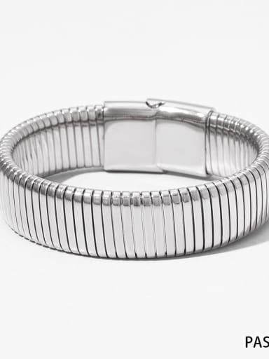 Stainless steel Geometric Trend Band Bangle