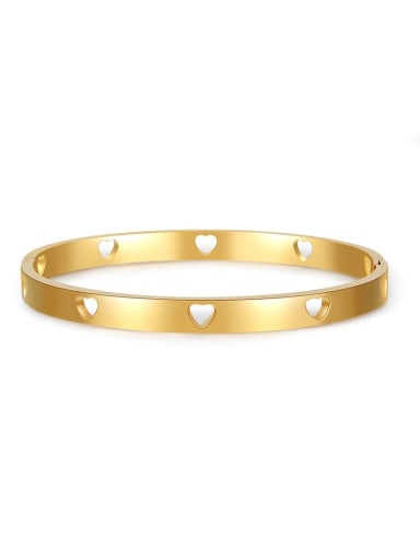 Titanium Steel Heart Bracelet Within 3 colors
