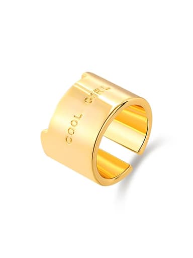 JR21121035 Brass Geometric Minimalist Stackable Ring