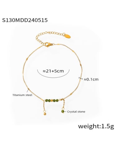 Titanium Steel Irregular Hip Hop Anklet