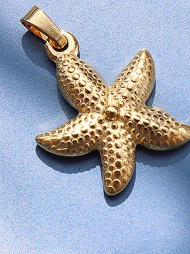 Titanium 316L Stainless Steel  Moon Star Vintage Pendant with e-coated waterproof