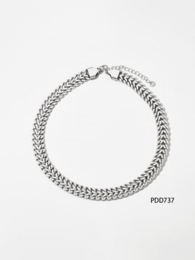 steel PDD737 Necklace Stainless steelHip Hop Wheatear  Bracelet and Necklace Set