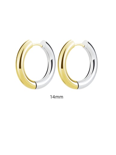 4.0*14 Gradual Gold  Only One Titanium Steel Geometric Minimalist Single Earring