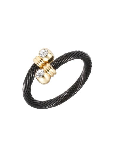 Stainless steel Vintage Geometric Cubic Zirconia Ring Earring And Bracelet Set