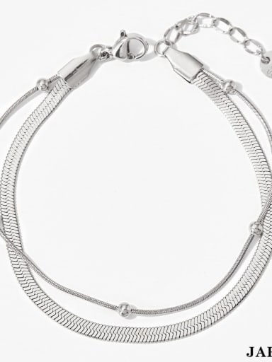 Trend Geometric Stainless steel Bracelet and Necklace Set
