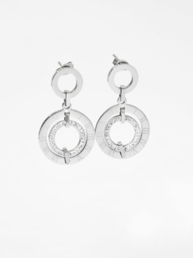 steel earrings PDE1519 Stainless steel Minimalist Geometric Earring Bracelet and Necklace Set