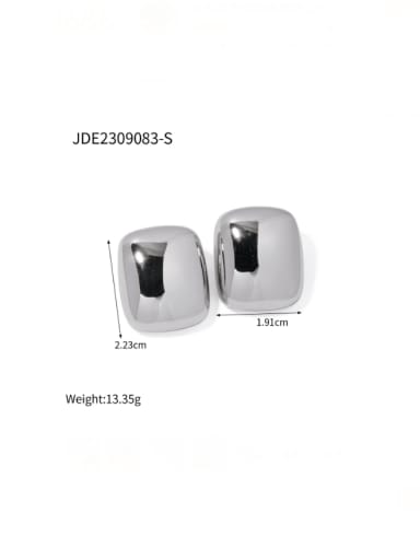JDE2309083 Steel Stainless steel Geometric Hip Hop Stud Earring