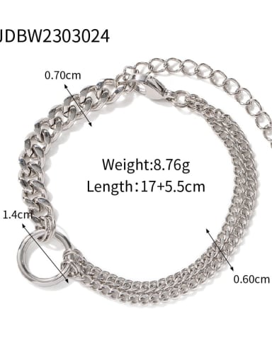 Stainless steel Geometric Trend Bracelet