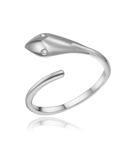 SR21101105S Titanium Steel Snake Minimalist Band Ring