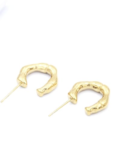 C-shaped European and American fashion simple and versatile stainless steel ear ring