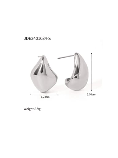 JDE2401034 Steel Stainless steel Irregular Hip Hop Stud Earring