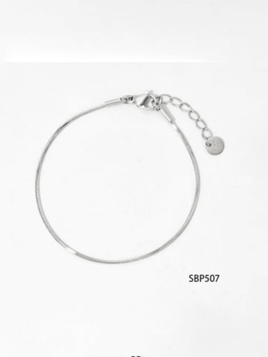 Stainless steel Snake Bone Chain Minimalist Necklace