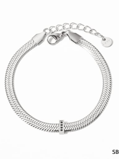 Stainless steel Snake Bone Chain Minimalist Link Bracelet