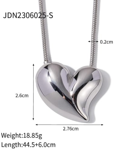 JDN2306025 S Stainless steel Heart Trend Stud Earring