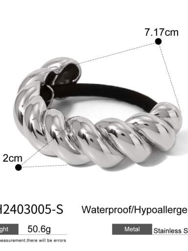 JDH2403005 S Trend Geometric Stainless steel Hair Rope