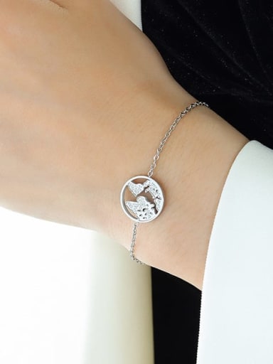 Titanium Steel Cubic Zirconia Minimalist Cloud necklace bracelet