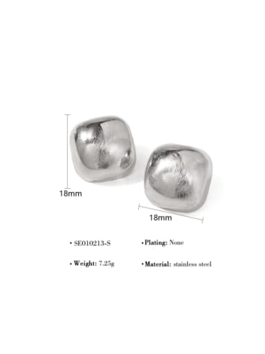 SE010212 S Stainless steel Geometric Minimalist Stud Earring