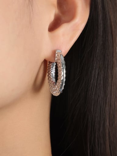 F538 Steel Earrings Titanium Steel Geometric Minimalist Drop Earring