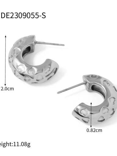JDE2309055 S Stainless steel Geometric Trend Stud Earring