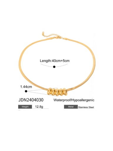 JDN2404030 Stainless steel Trend Irregular  Bangle and Necklace Set