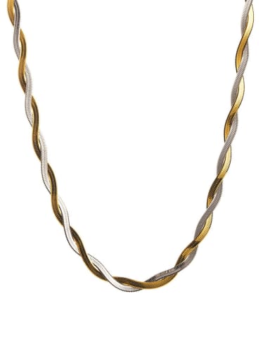 Style 5, 45cm And 5cm Length Stainless steel Geometric Link Necklace