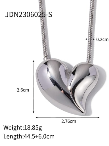 JDN2306025 S Stainless steel Heart Trend Necklace