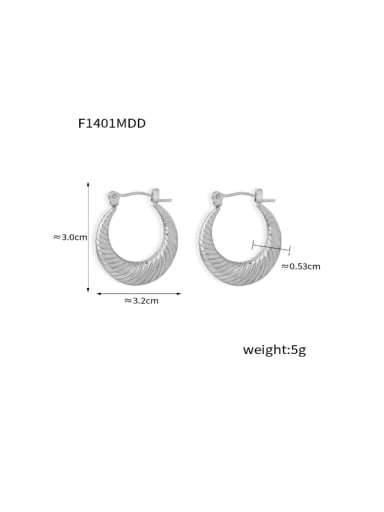 F1401 Steel Earrings Titanium Steel Geometric Minimalist Drop Earring
