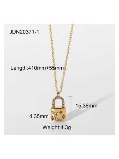Stainless steel Cubic Zirconia Locket Dainty Necklace